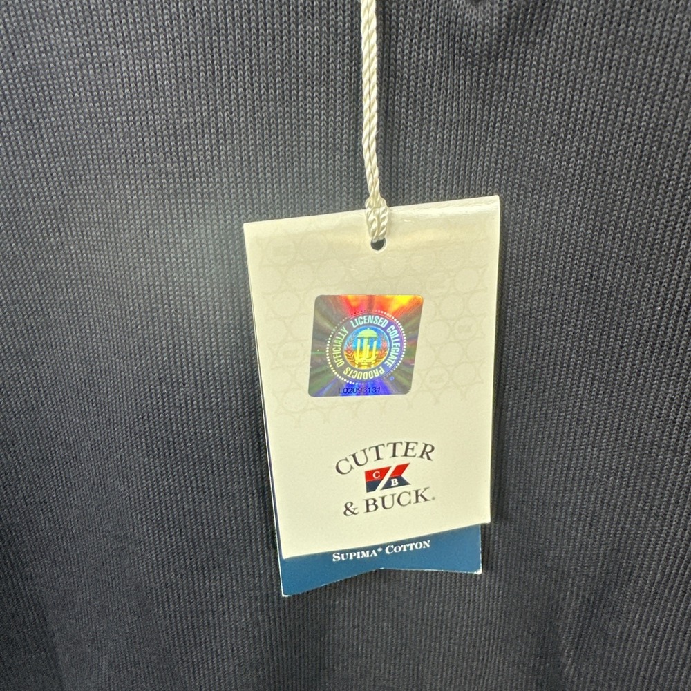 Auburn Tigers Cutter & Buck Supima Cotton Vest Large Navy Blue Golf NWT $72 - Picture 2 of 9